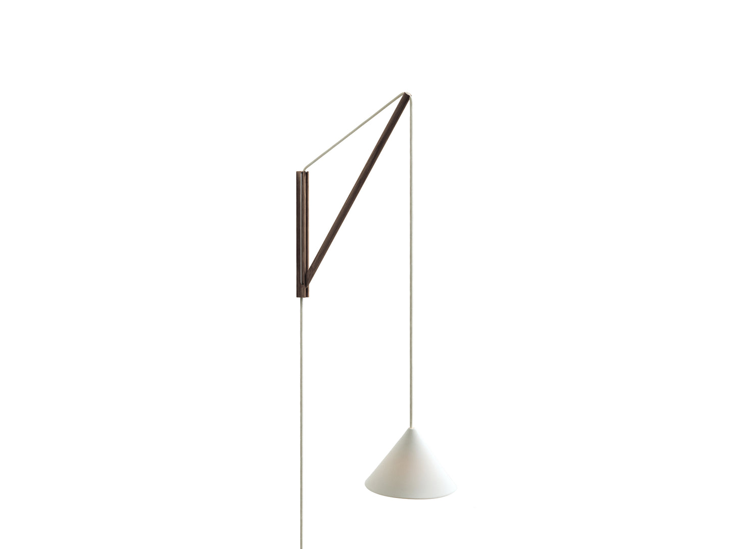 Suspended Wall Lamp by Moebe - Smoked Oak