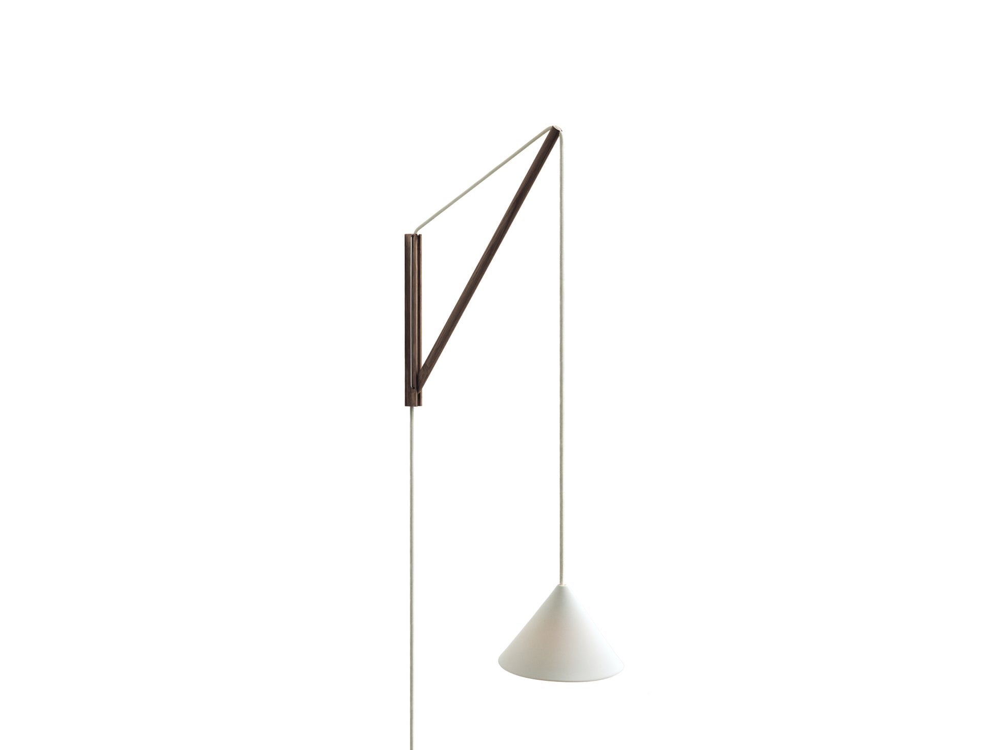 Suspended Wall Lamp by Moebe - Smoked Oak