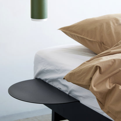 Moebe Bed High 90-180 cm with Side Table - Black