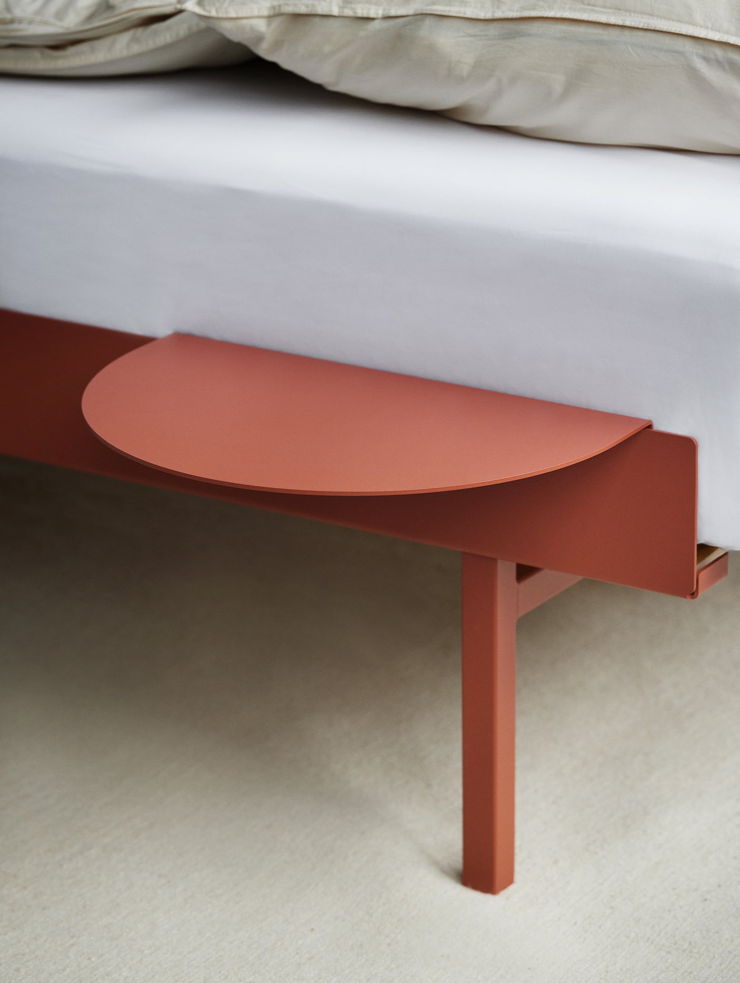 Bed 90 - 180 cm (High) by Moebe- Terracotta