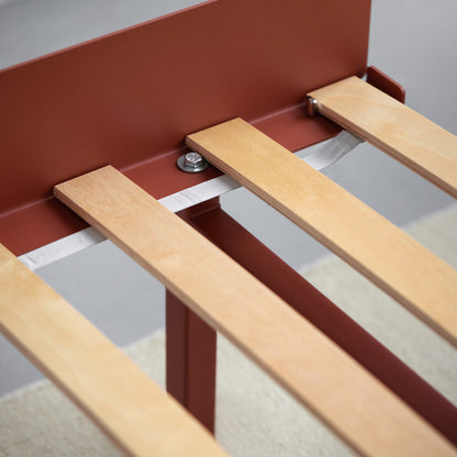 Moebe Bed High 90-180 cm - Terracotta