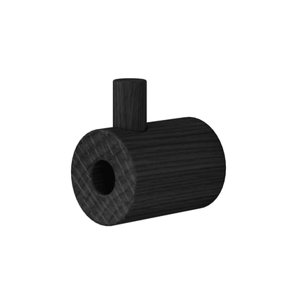 Wooden Wall Hook by Moebe - Black Lacquered Oak