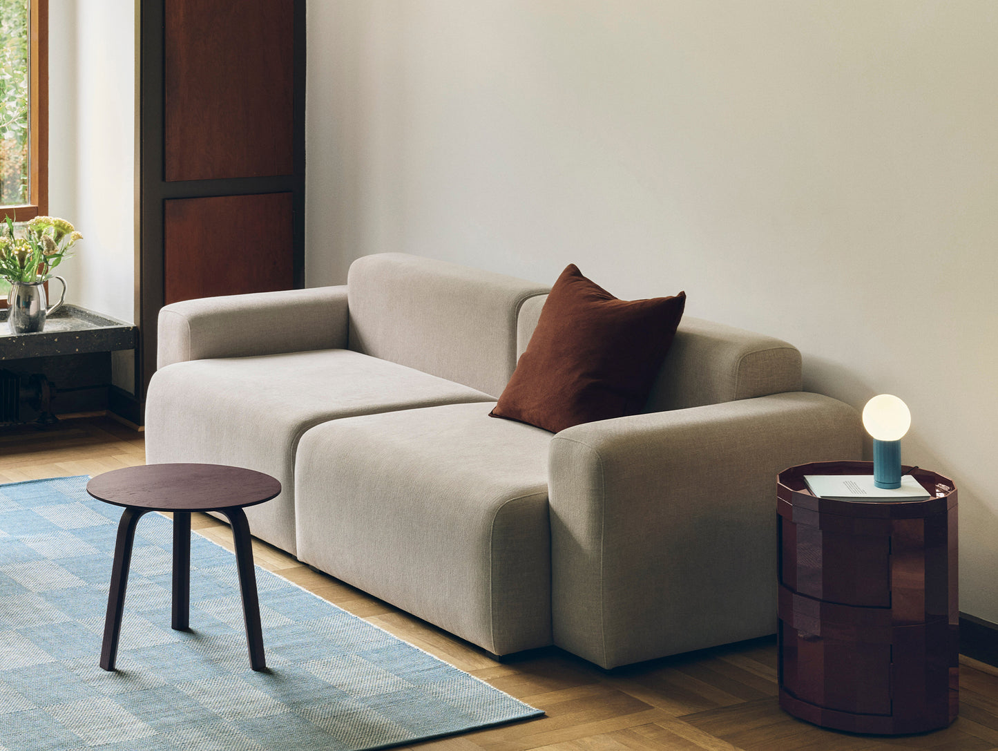 Bella Coffee Table by HAY - Dark Bordeaux Oak