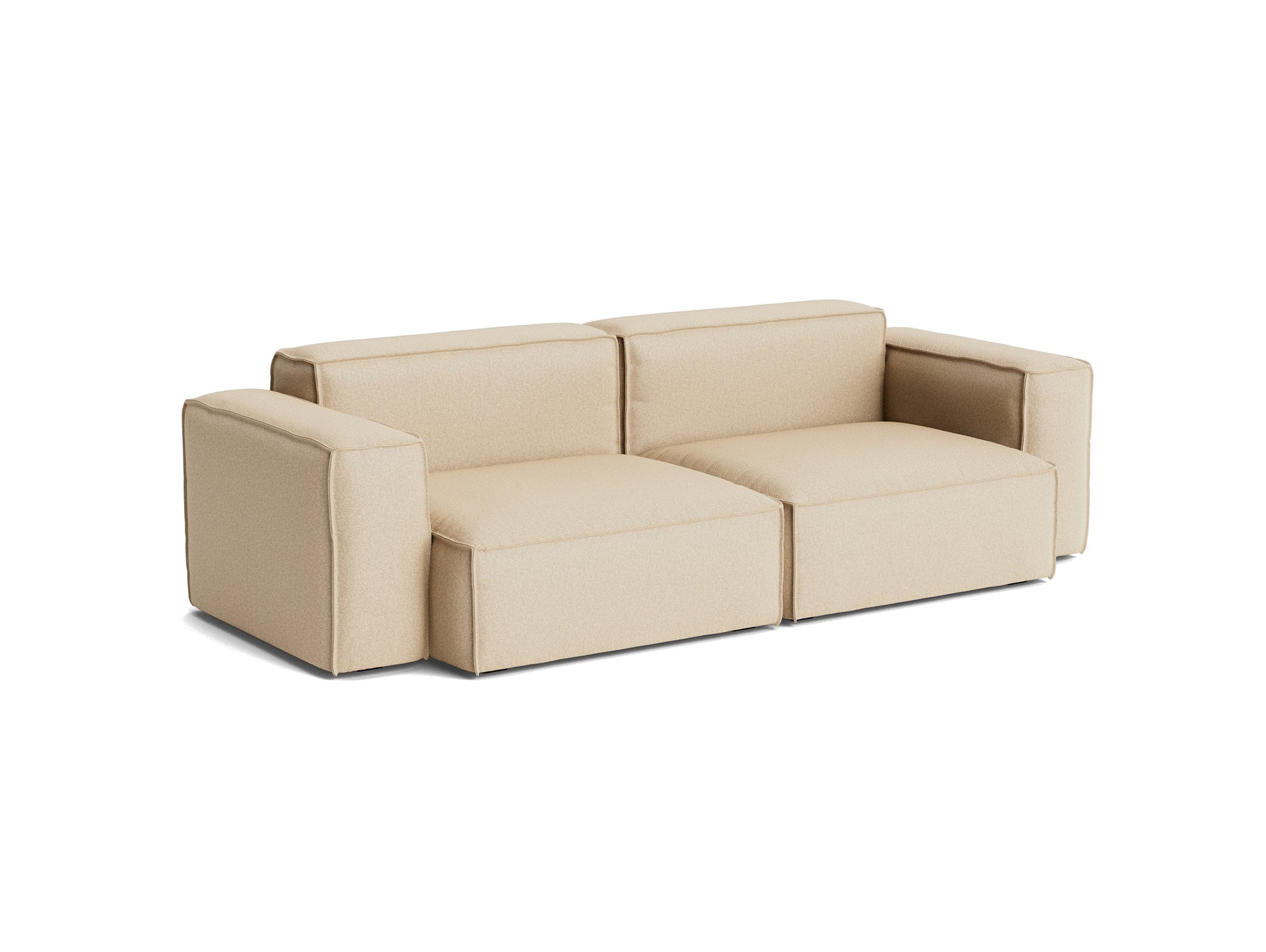Mags Soft 2.5 Seater Sofa (Low Armrest) with Removable Cover by HAY - Combination 1 / Hallingdal 65 220
