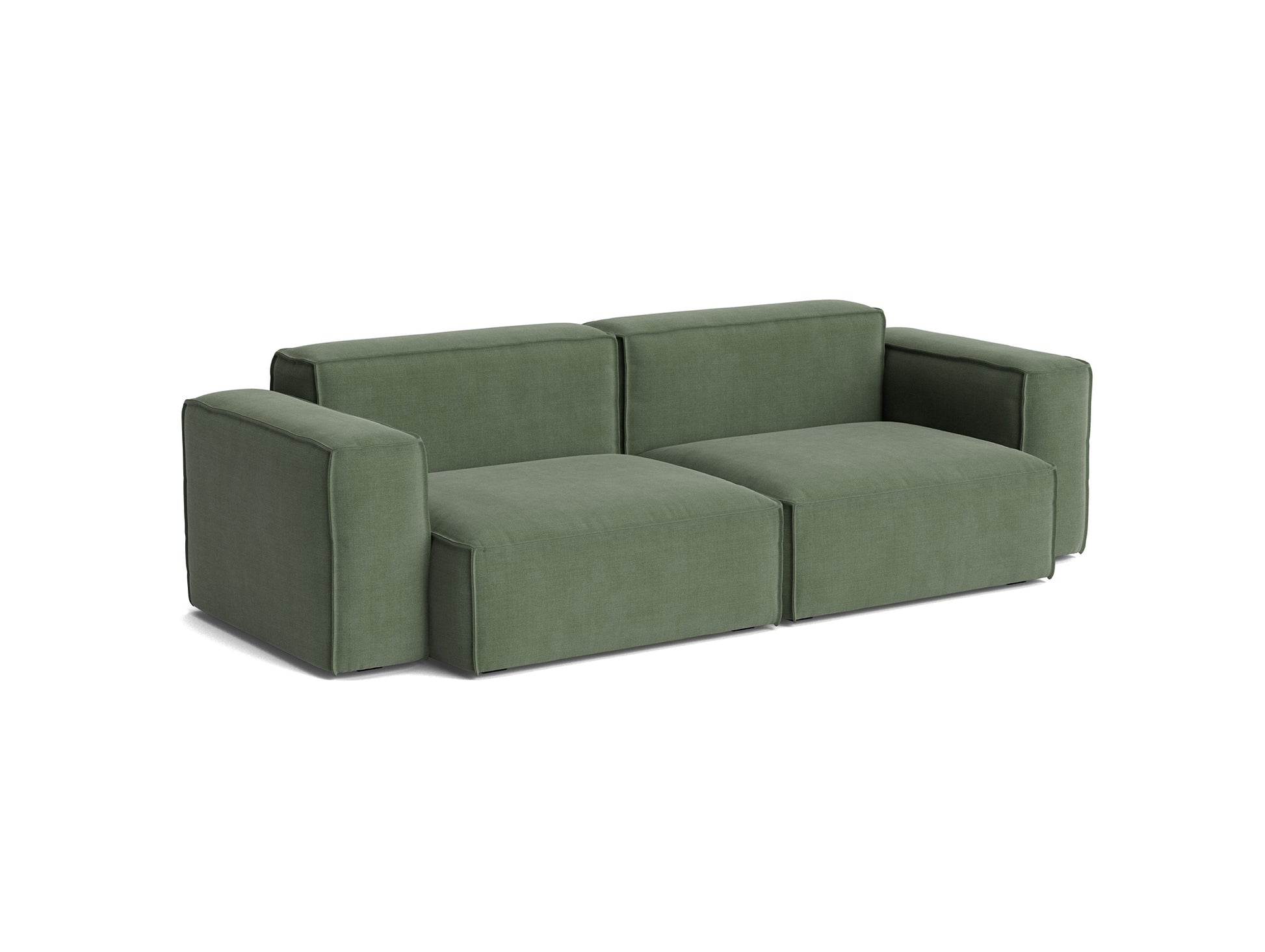 Mags Soft 2.5 Seater Sofa (Low Armrest) with Removable Cover by HAY - Combination 1 / Linara 100