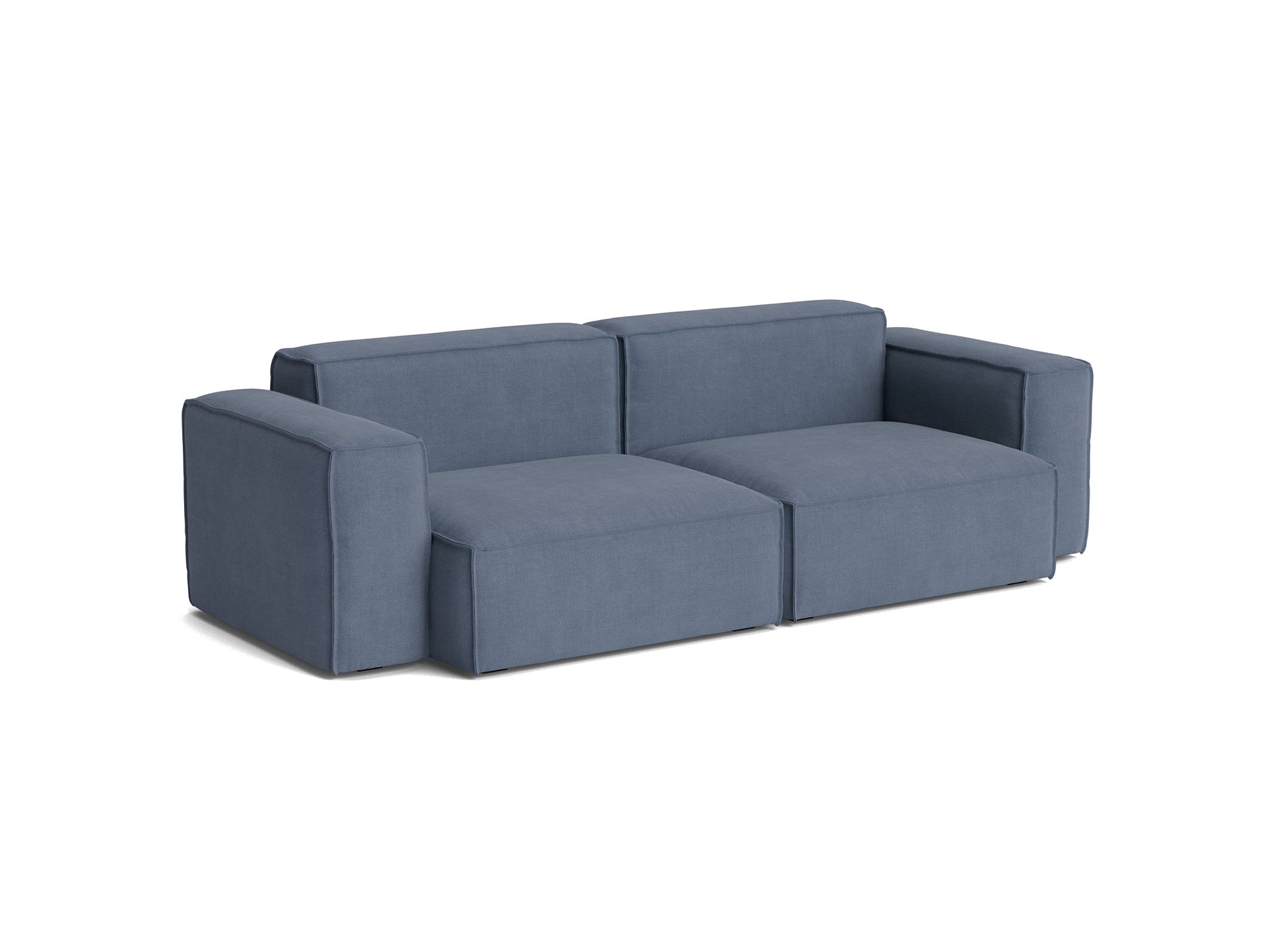 Mags Soft 2.5 Seater Sofa (Low Armrest) with Removable Cover by HAY - Combination 1 / Linara 198