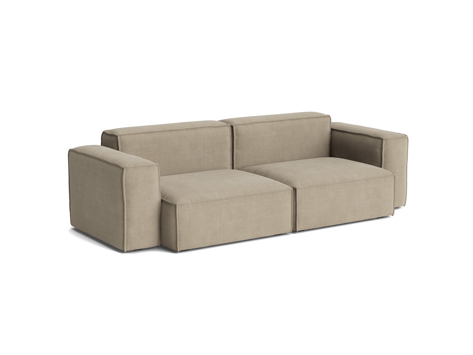 Mags Soft 2.5 Seater Sofa (Low Armrest) with Removable Cover by HAY - Combination 1 / Linara 216