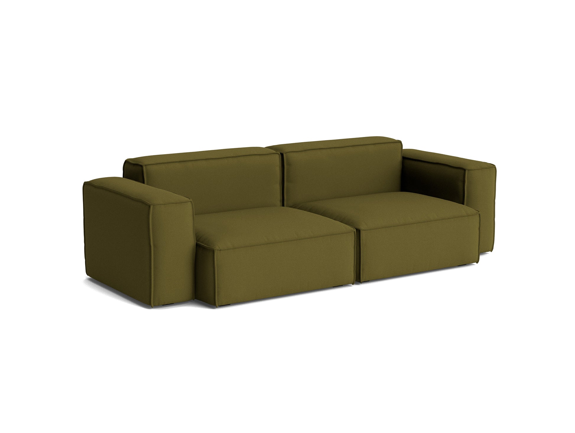 Mags Soft 2.5 Seater Sofa (Low Armrest) with Removable Cover by HAY - Combination 1 / Steelcut 985