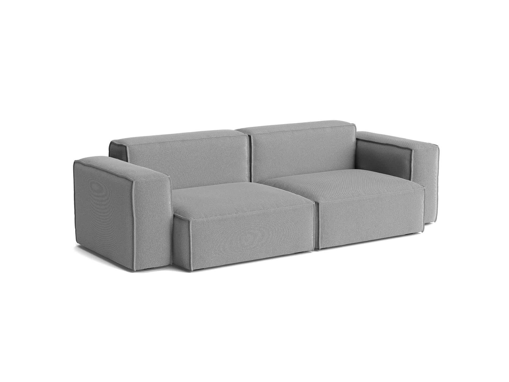 Mags Soft 2.5 Seater Sofa (Low Armrest) with Removable Cover by HAY - Combination 1 / Steelcut Trio 124