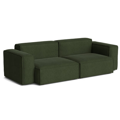 Mags Soft 2.5 Seater Sofa (Low Armrest) with Removable Cover by HAY - Combination 1 / Turf Dark Green