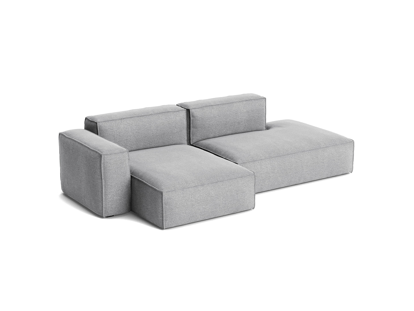 Mags Soft 2.5 Seater Sofa (Low Armrest) with Removable Cover by HAY - Combination 3 Left Armrest / Hallingdal 65 130