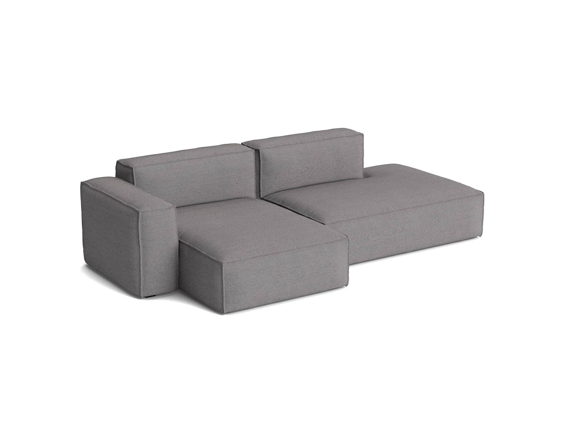 Mags Soft 2.5 Seater Sofa (Low Armrest) with Removable Cover by HAY - Combination 3 Left Armrest / Hallingdal 65 166