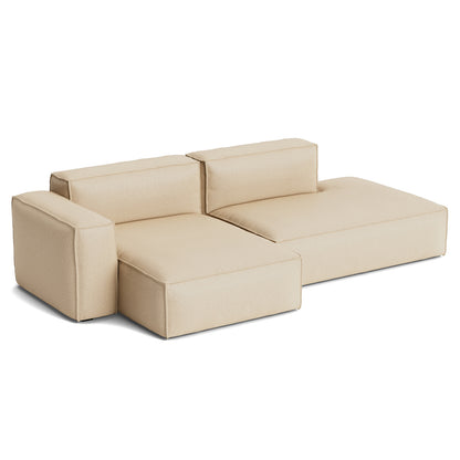 Mags Soft 2.5 Seater Sofa (Low Armrest) with Removable Cover by HAY - Combination 3 Left Armrest / Hallingdal 65 220