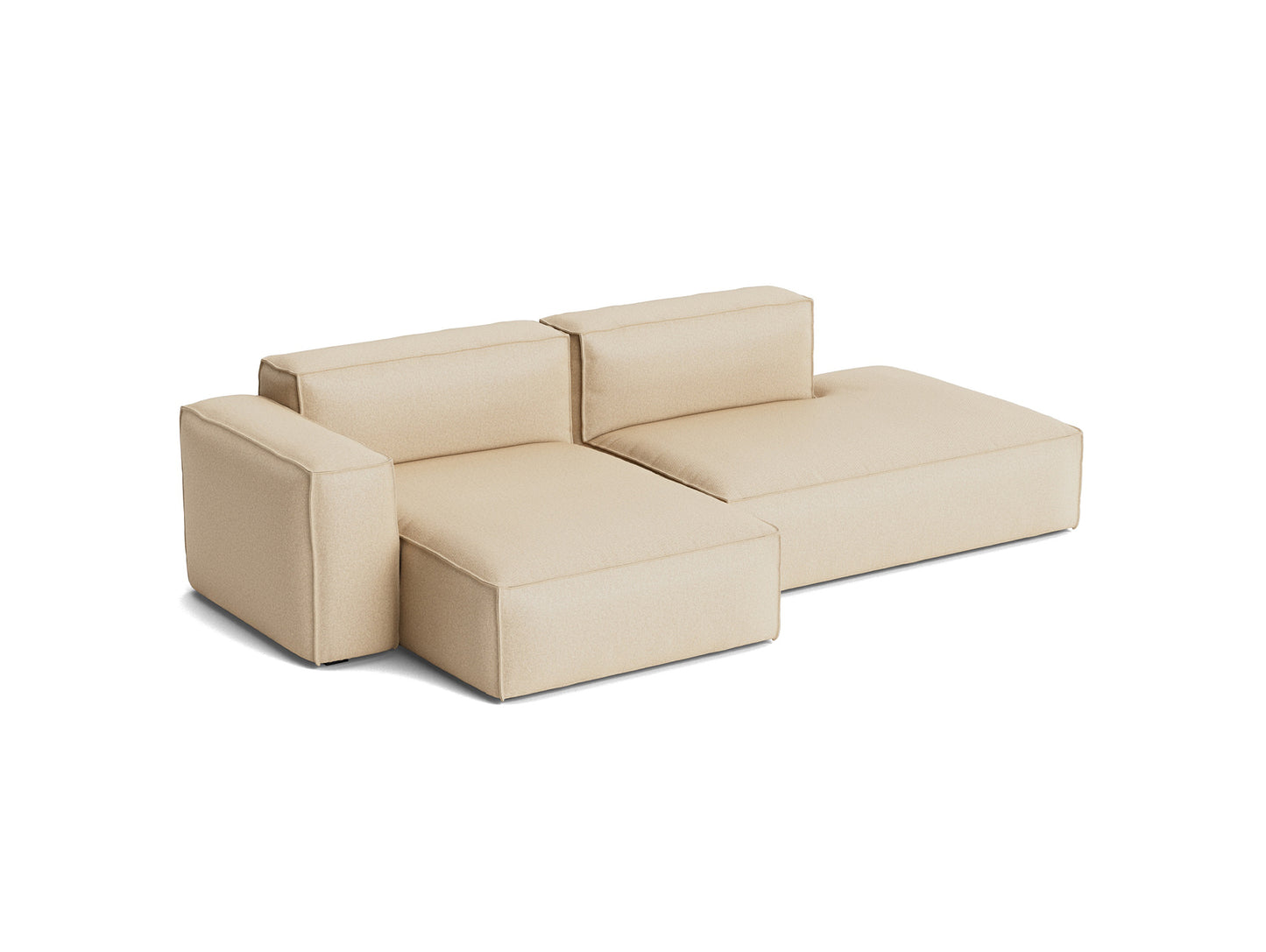 Mags Soft 2.5 Seater Sofa (Low Armrest) with Removable Cover by HAY - Combination 3 Left Armrest / Hallingdal 65 220
