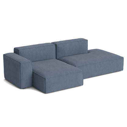 Mags Soft 2.5 Seater Sofa (Low Armrest) with Removable Cover by HAY - Combination 3 Left Armrest / Linara 198