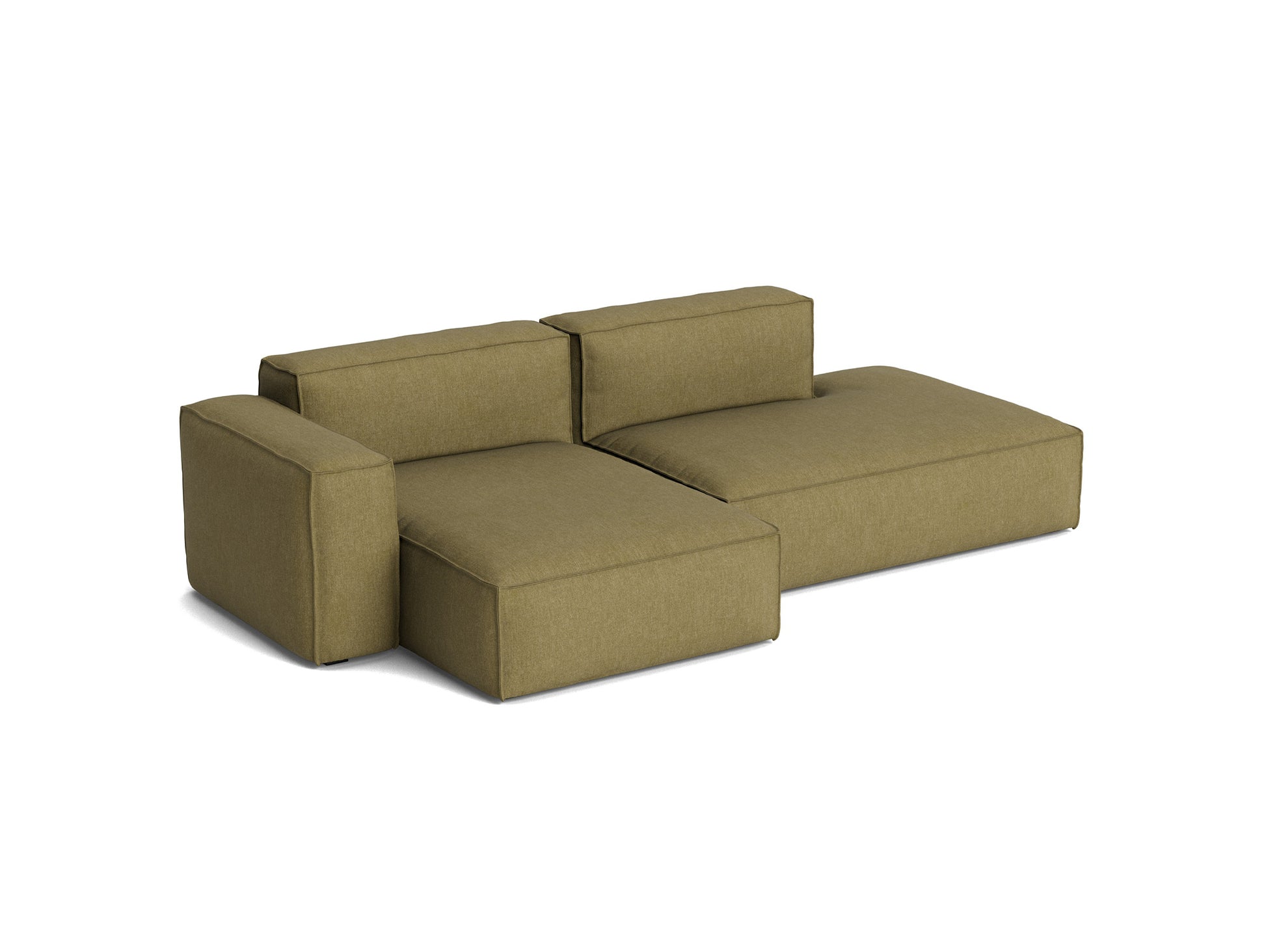 Mags Soft 2.5 Seater Sofa (Low Armrest) with Removable Cover by HAY - Combination 3 Left Armrest / Metaphor 026