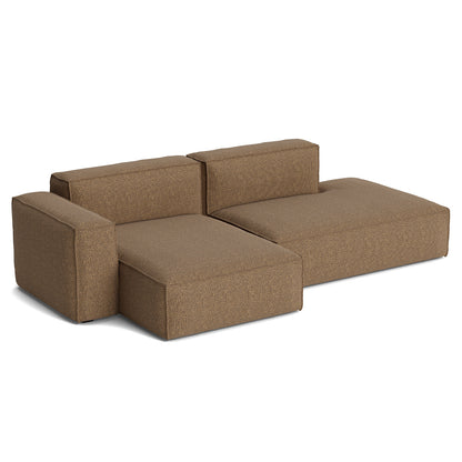 Mags Soft 2.5 Seater Sofa (Low Armrest) with Removable Cover by HAY - Combination 3 Left Armrest / Tartaglia 1004