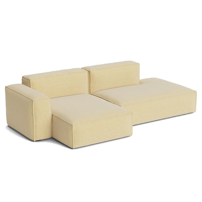 Mags Soft 2.5 Seater Sofa (Low Armrest) with Removable Cover by HAY - Combination 3 Left Armrest / Tartaglia 857