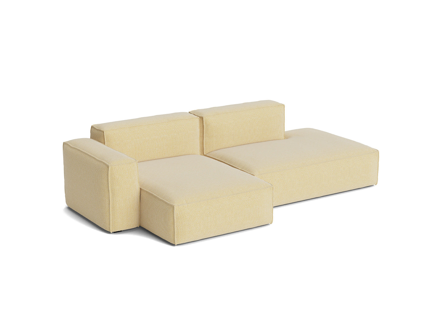 Mags Soft 2.5 Seater Sofa (Low Armrest) with Removable Cover by HAY - Combination 3 Left Armrest / Tartaglia 857
