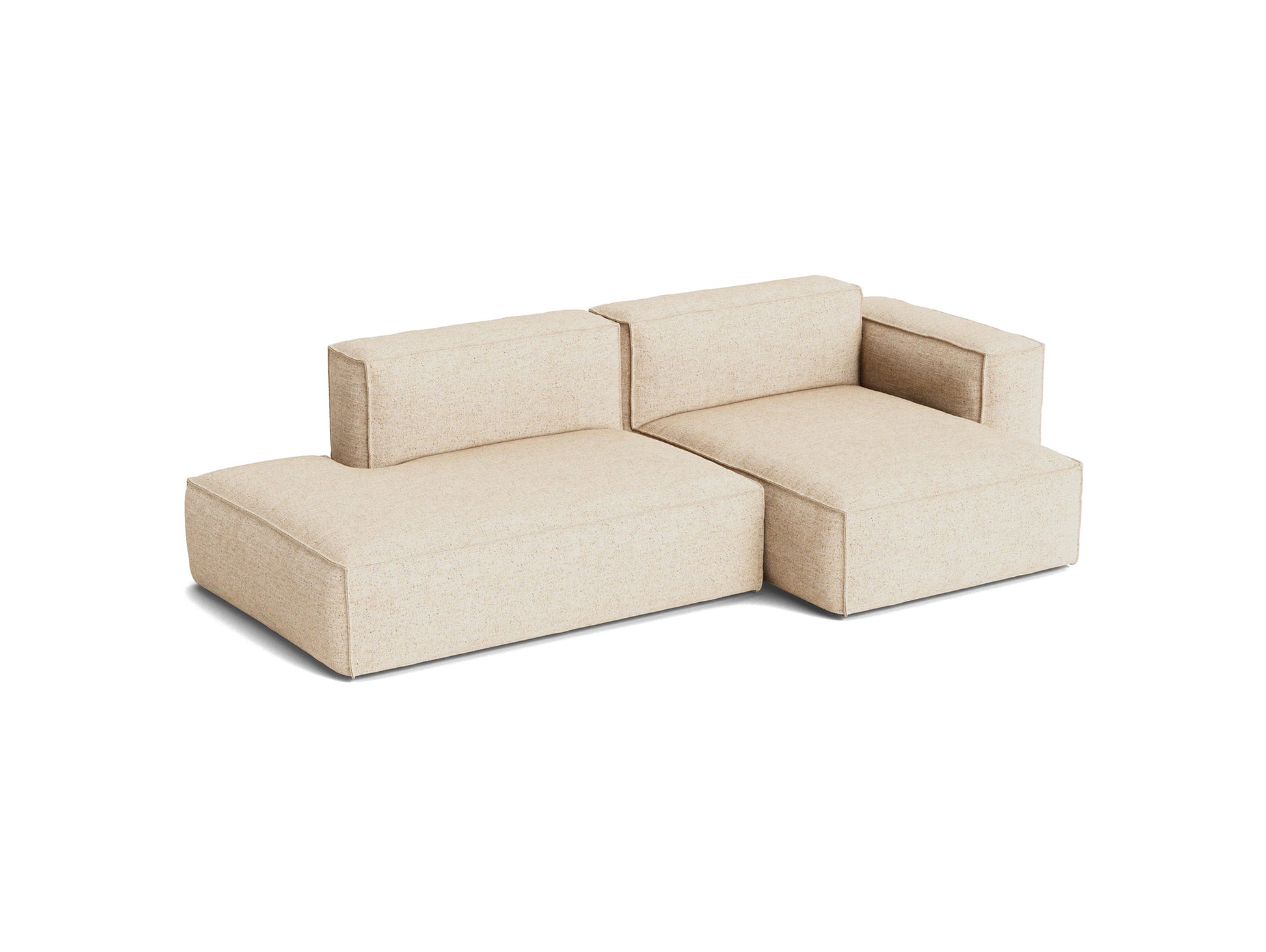 Mags Soft 2.5 Seater Sofa (Low Armrest) with Removable Cover by HAY - Combination 3 Right Armrest / Bolgheri
