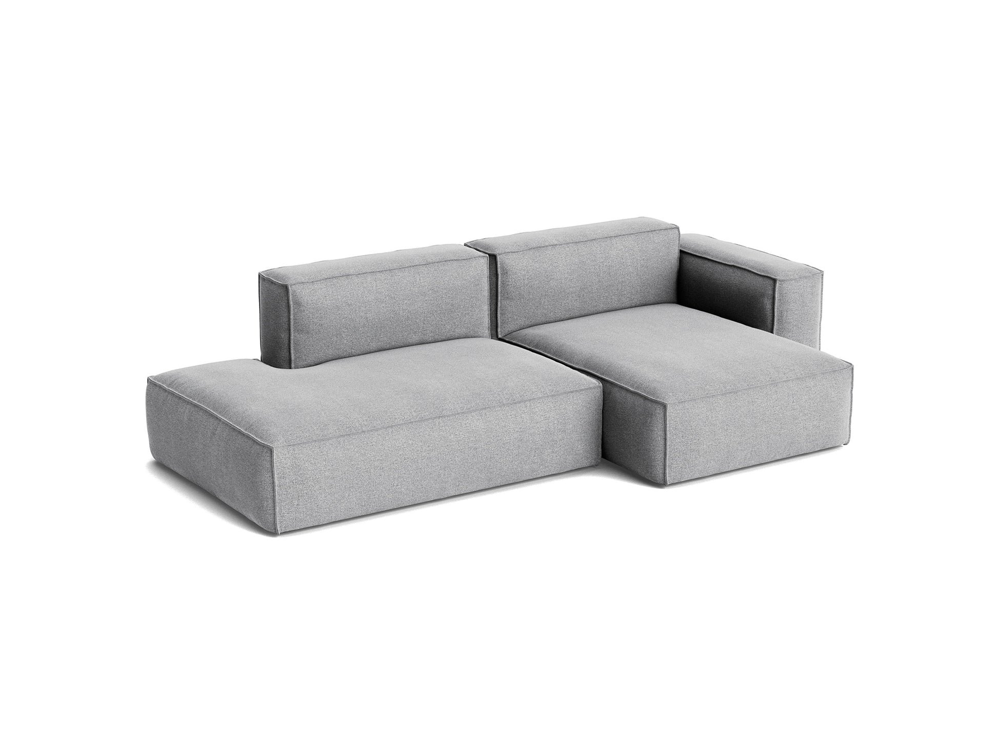 Mags Soft 2.5 Seater Sofa (Low Armrest) with Removable Cover by HAY - Combination 3 Right Armrest / Hallingdal 65 130