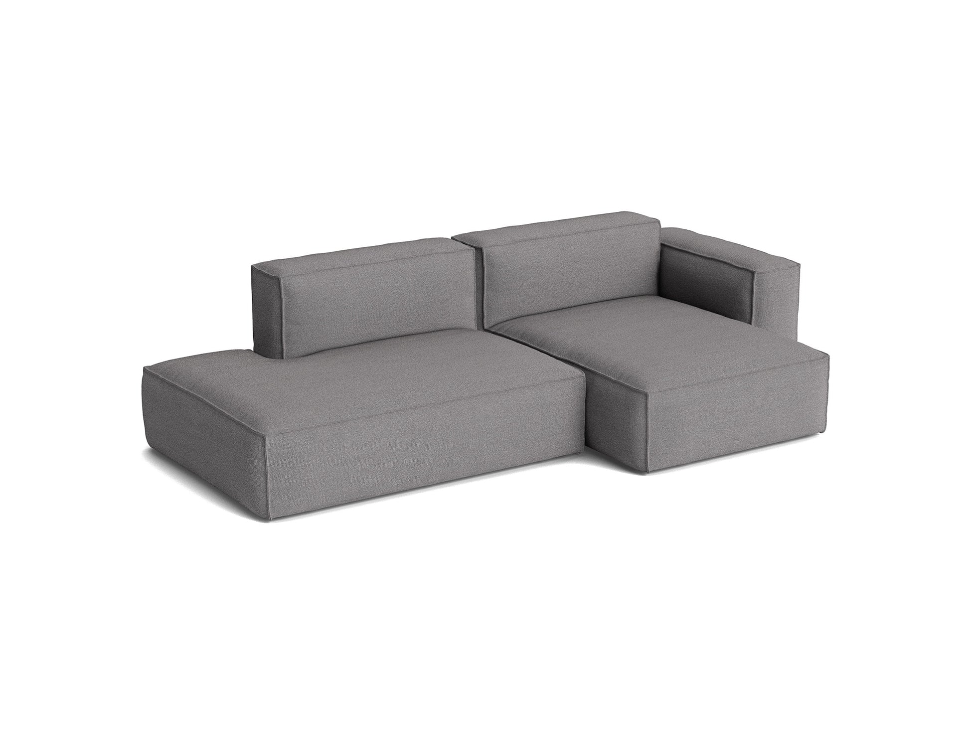 Mags Soft 2.5 Seater Sofa (Low Armrest) with Removable Cover by HAY - Combination 3 Right Armrest / Hallingdal 65 166