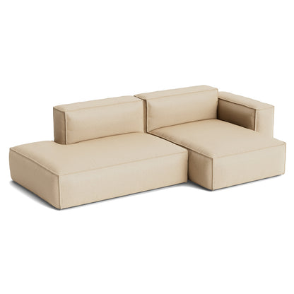 Mags Soft 2.5 Seater Sofa (Low Armrest) with Removable Cover by HAY - Combination 3 Right Armrest / Hallingdal 65 220