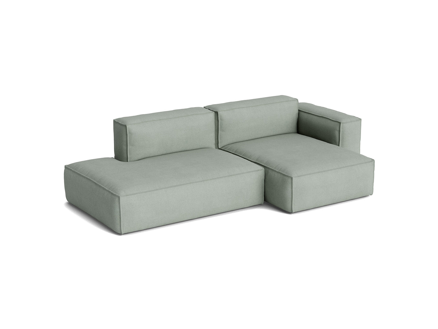Mags Soft 2.5 Seater Sofa (Low Armrest) with Removable Cover by HAY - Combination 3 Right Armrest / Osumi 06