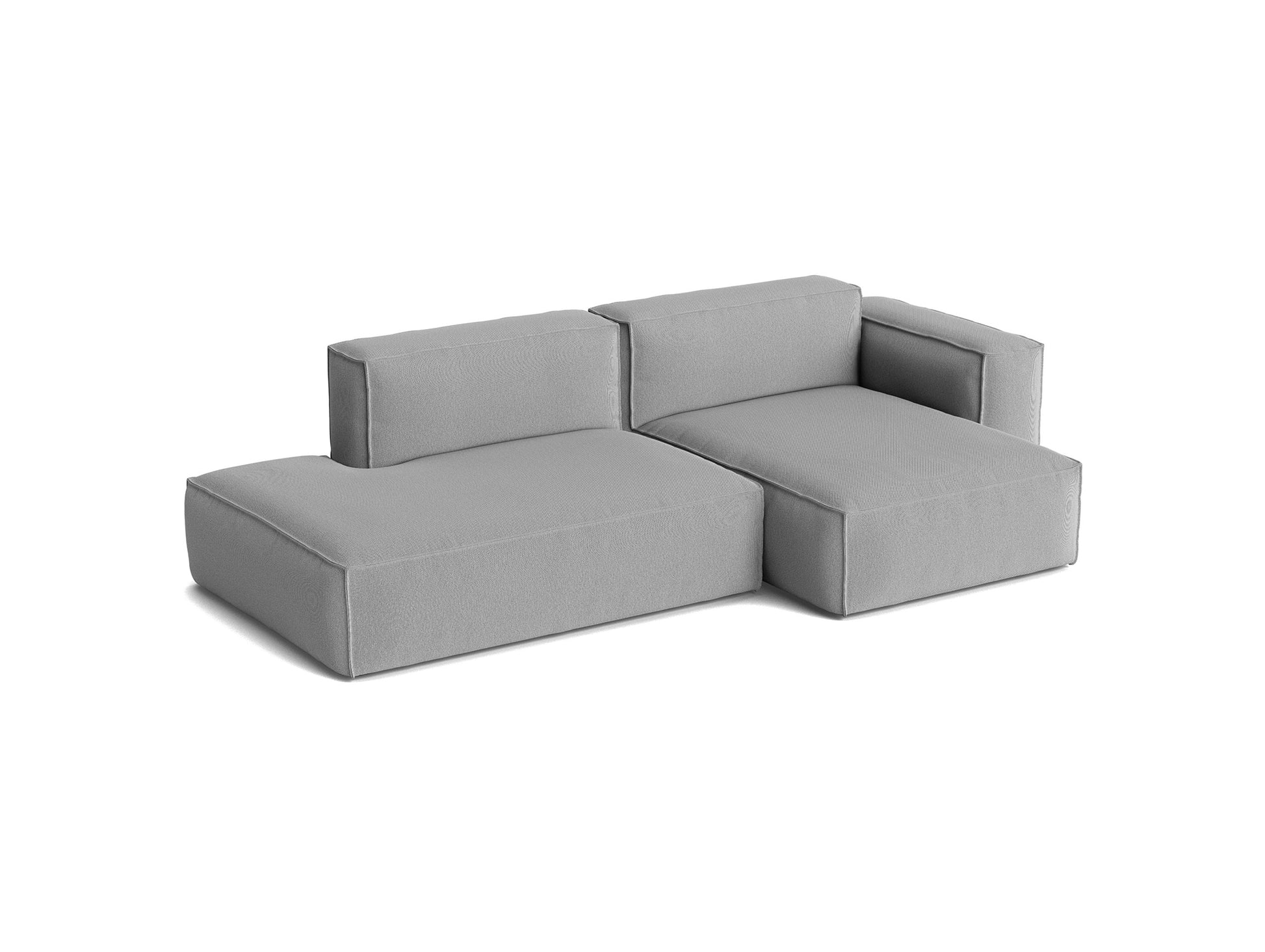 Mags Soft 2.5 Seater Sofa (Low Armrest) with Removable Cover by HAY - Combination 3 Right Armrest / Steelcut Trio 124