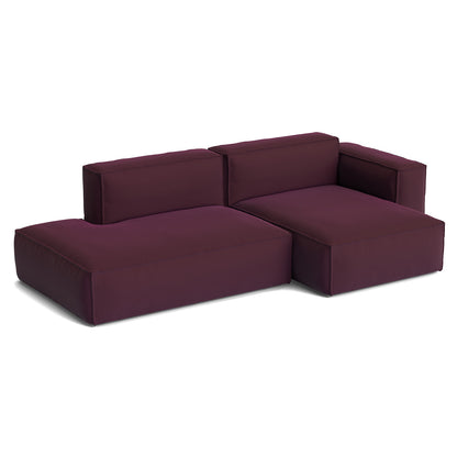 Mags Soft 2.5 Seater Sofa (Low Armrest) with Removable Cover by HAY - Combination 3 Right Armrest / Story 014