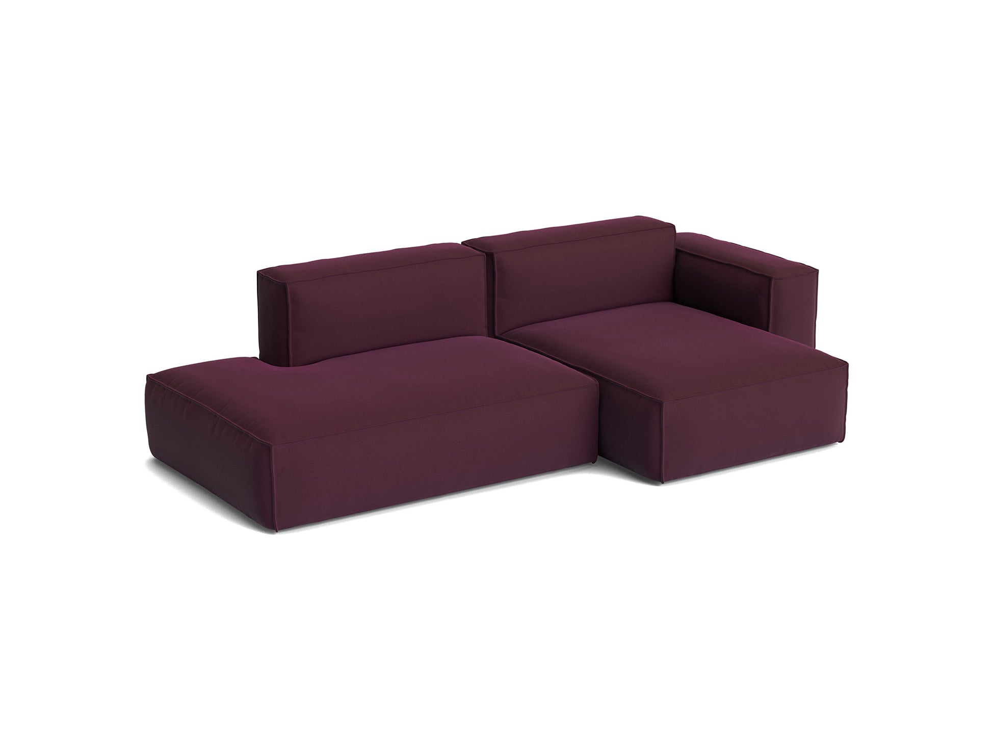 Mags Soft 2.5 Seater Sofa (Low Armrest) with Removable Cover by HAY - Combination 3 Right Armrest / Story 014