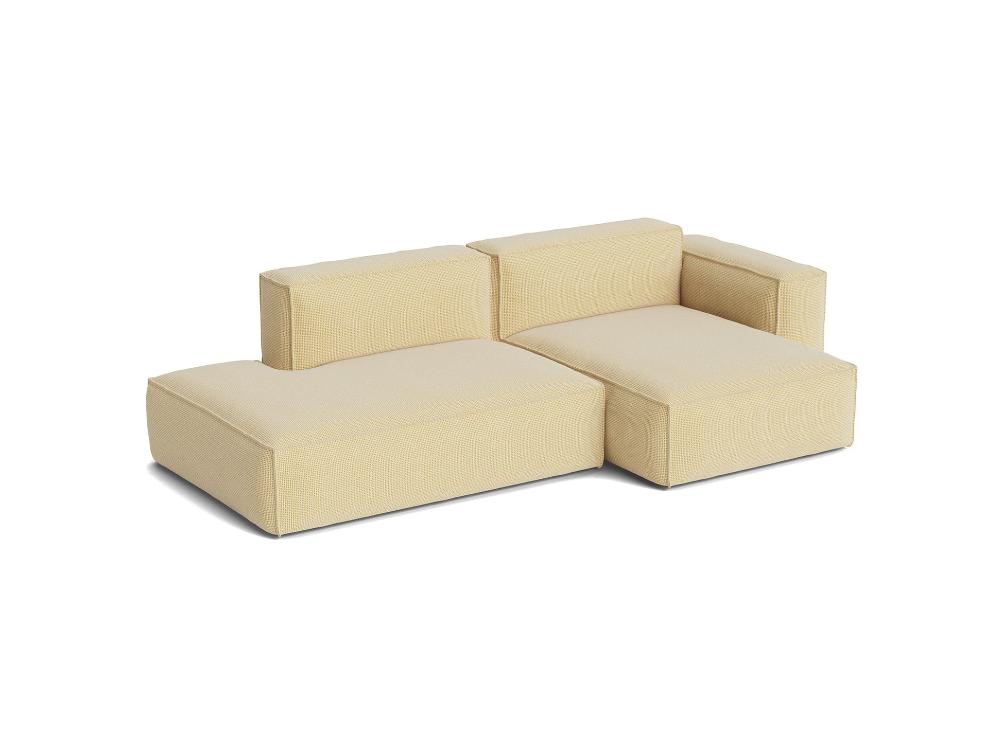 Mags Soft 2.5 Seater Sofa (Low Armrest) with Removable Cover by HAY - Combination 3 Right Armrest / Tartaglia 857 
