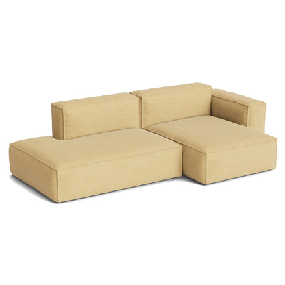 Mags Soft 2.5 Seater Sofa (Low Armrest) with Removable Cover by HAY - Combination 3 Right Armrest / Yuma 833 