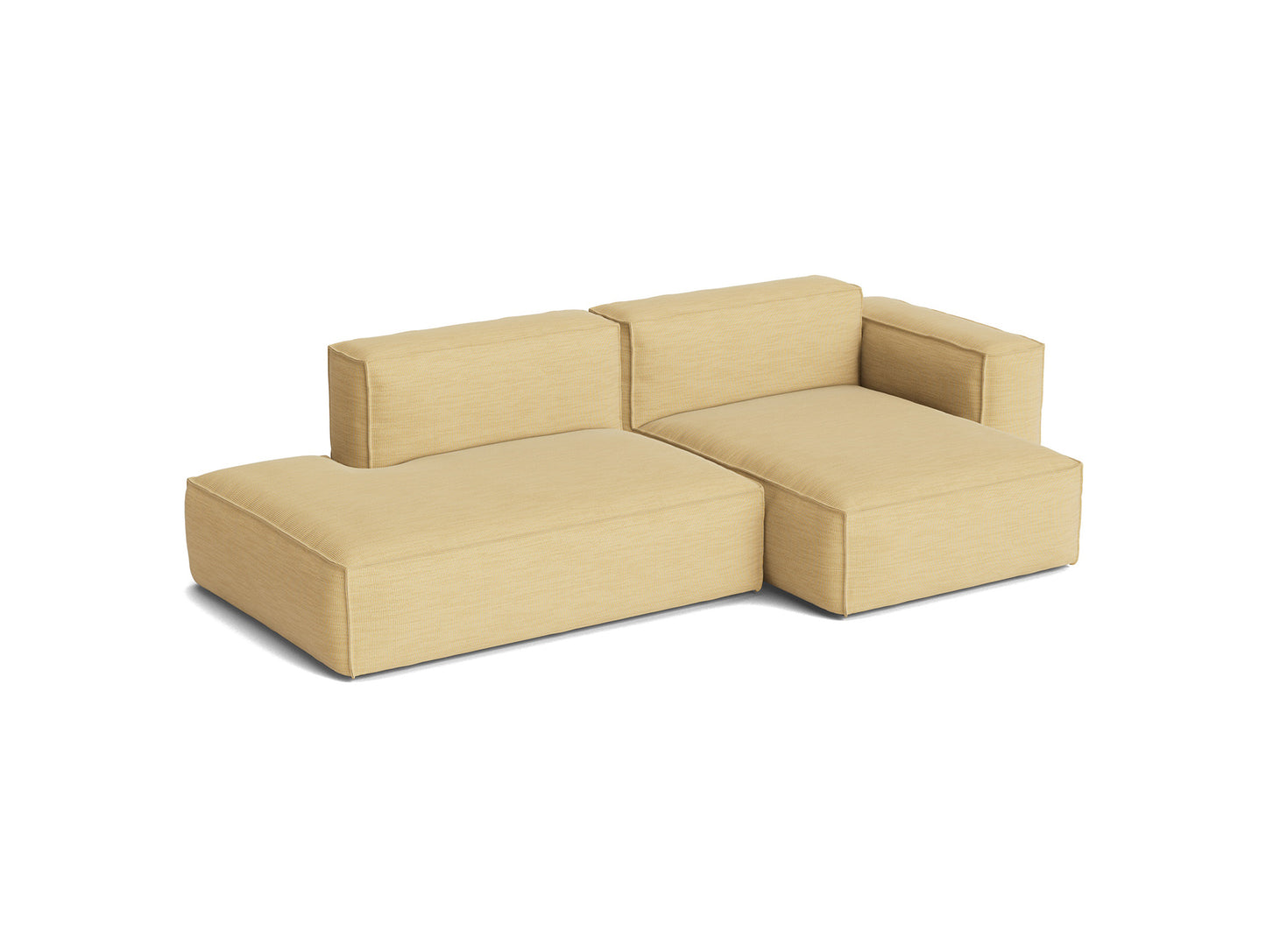 Mags Soft 2.5 Seater Sofa (Low Armrest) with Removable Cover by HAY - Combination 3 Right Armrest / Yuma 833 