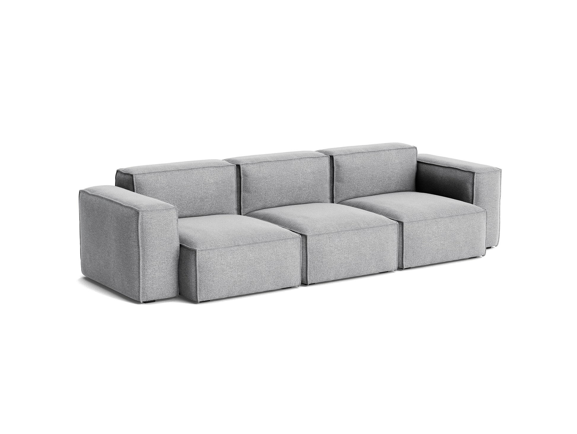 Mags Soft 3 Seater Sofa (Low Armrest) with Removable Cover by HAY - Combination 1 / Hallingdal 65 130