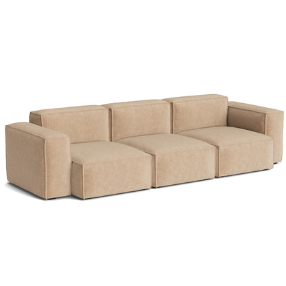 Mags Soft 3 Seater Sofa (Low Armrest) with Removable Cover by HAY - Combination 1 / Overlap 01