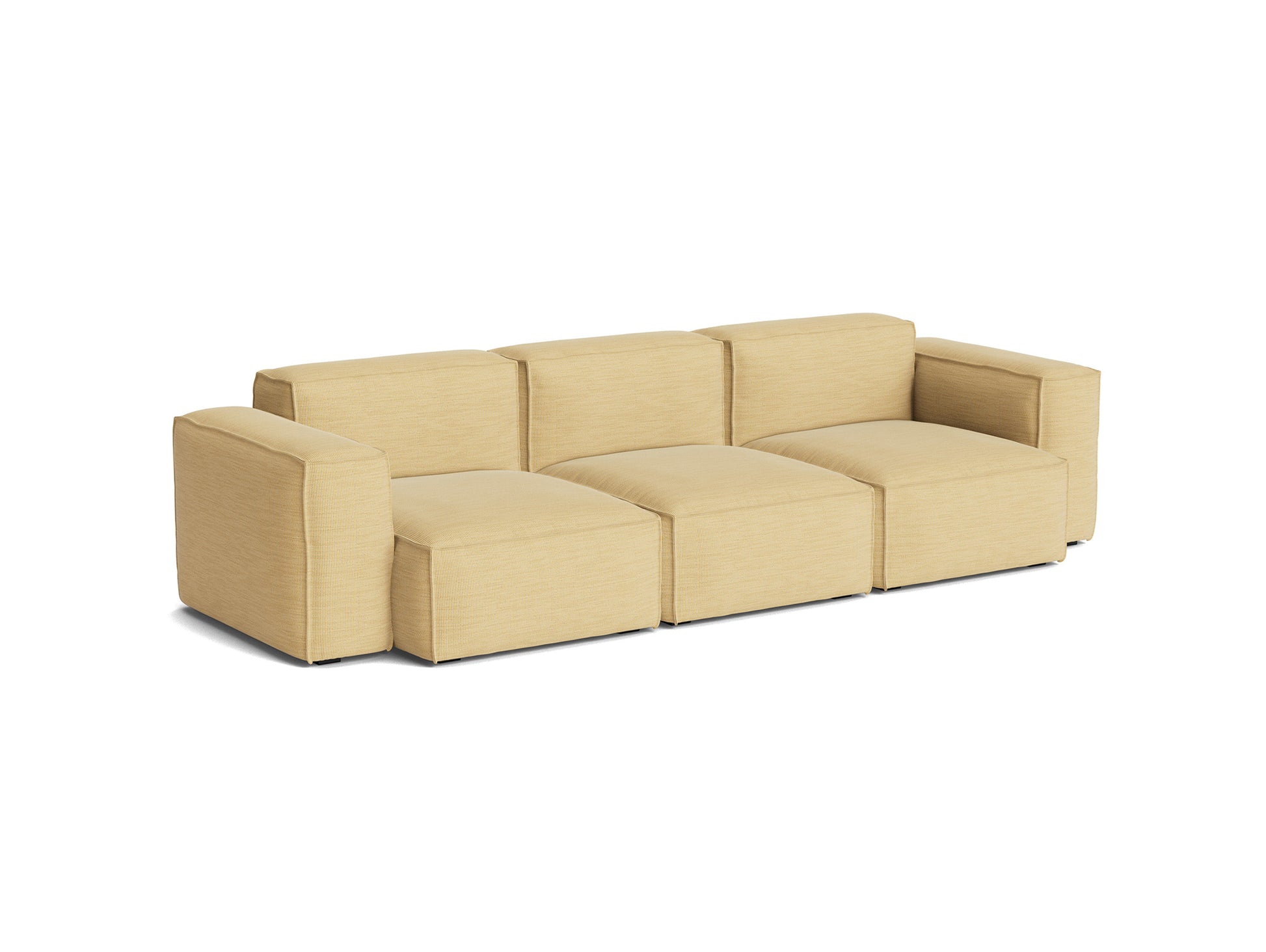Mags Soft 3 Seater Sofa (Low Armrest) with Removable Cover by HAY - Combination 1 / Yuma 833