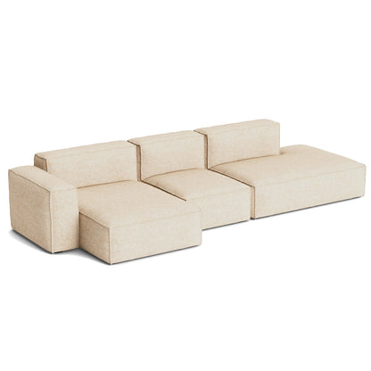 Mags Soft 3 Seater Sofa (Low Armrest) with Removable Cover by HAY - Combination 4 Left / Bolgheri