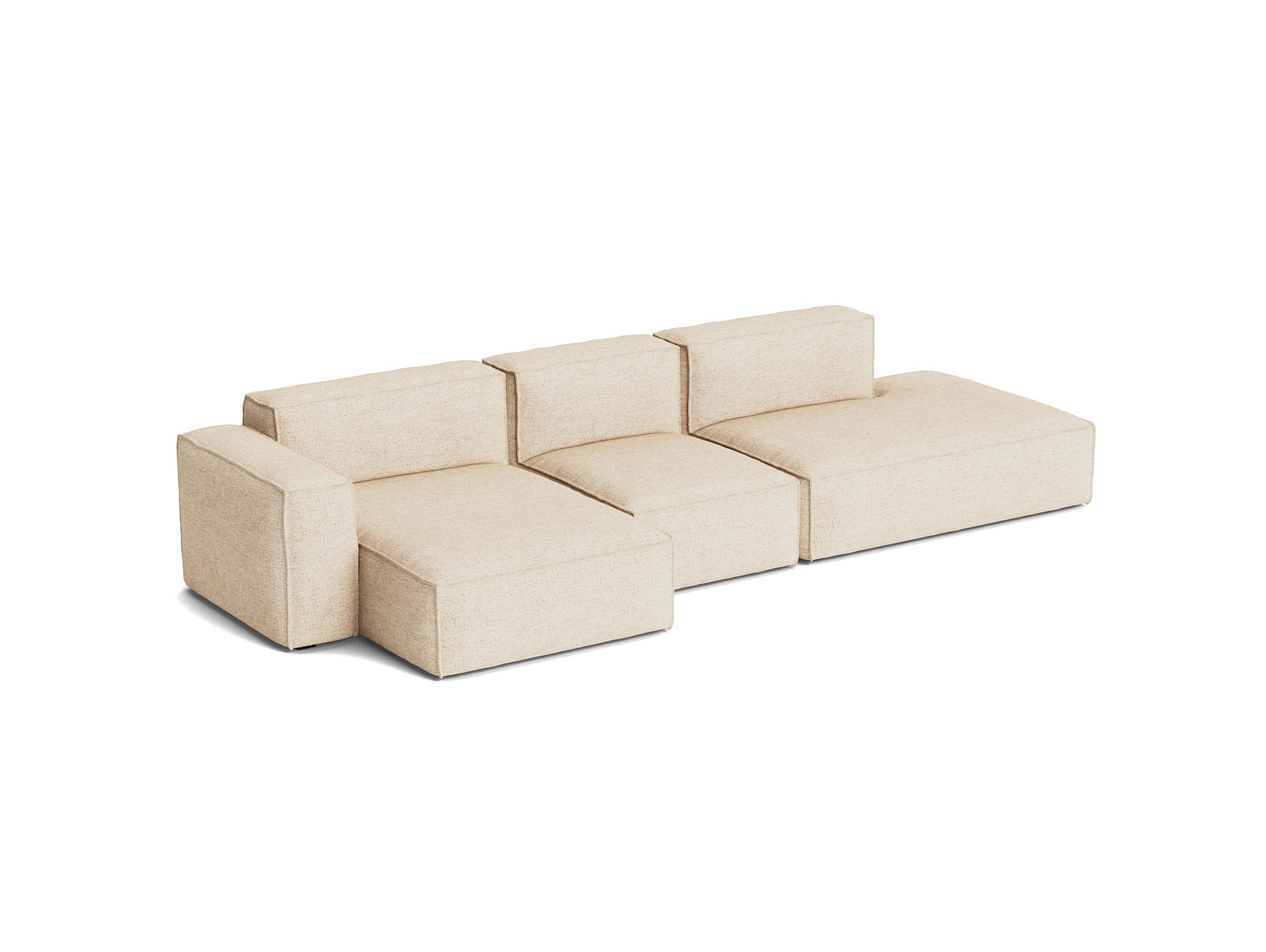 Mags Soft 3 Seater Sofa (Low Armrest) with Removable Cover by HAY - Combination 4 Left / Bolgheri