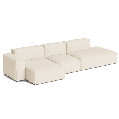 Mags Soft 3 Seater Sofa (Low Armrest) with Removable Cover by HAY - Combination 4 Left / Turf Cream