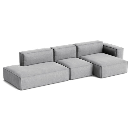 Mags Soft 3 Seater Sofa (Low Armrest) with Removable Cover by HAY - Combination 4 Right / Hallingdal 65 130