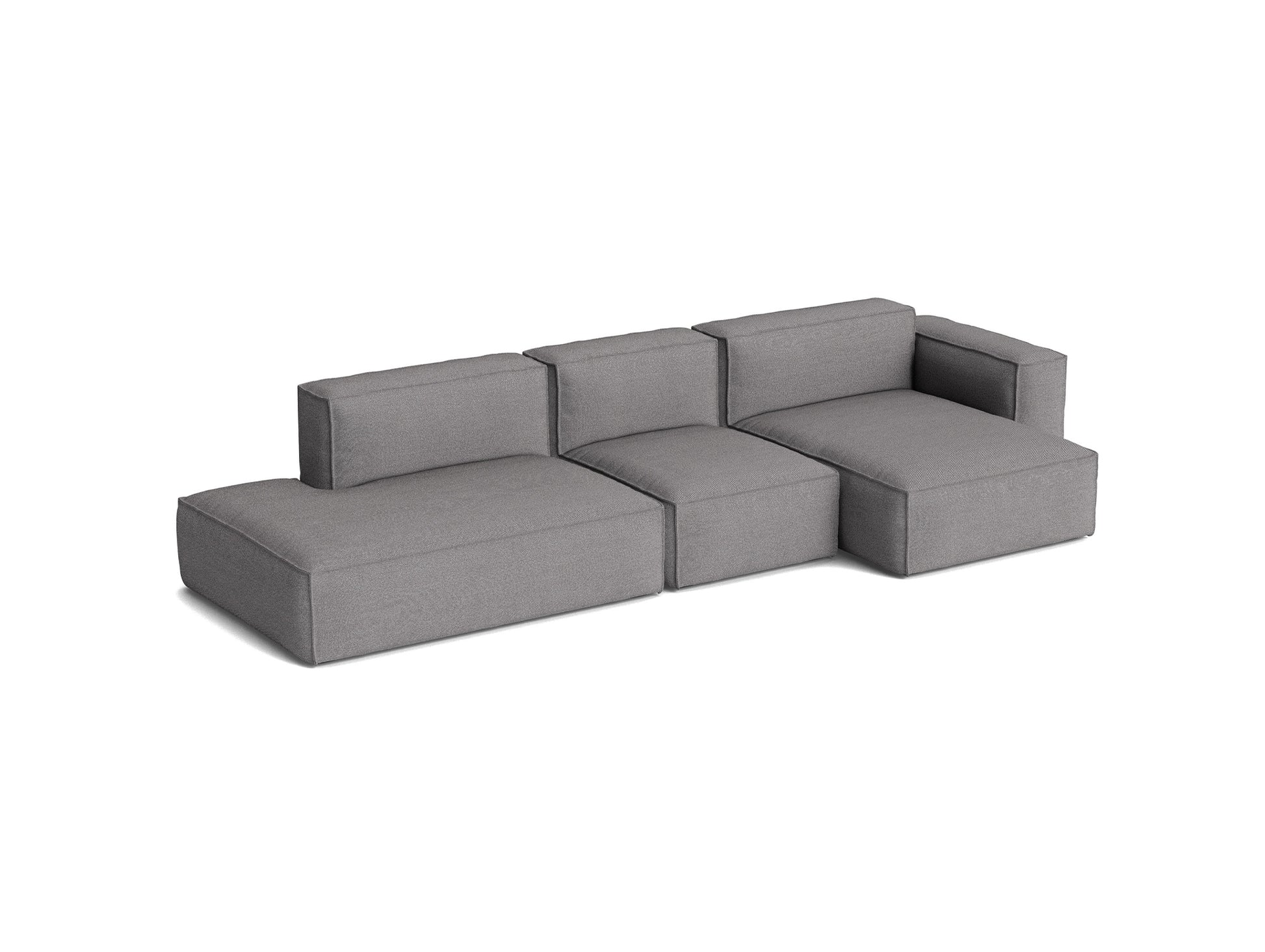 Mags Soft 3 Seater Sofa (Low Armrest) with Removable Cover by HAY - Combination 4 Right / Hallingdal 65 166