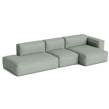Mags Soft 3 Seater Sofa (Low Armrest) with Removable Cover by HAY - Combination 4 Right / Osumi 06