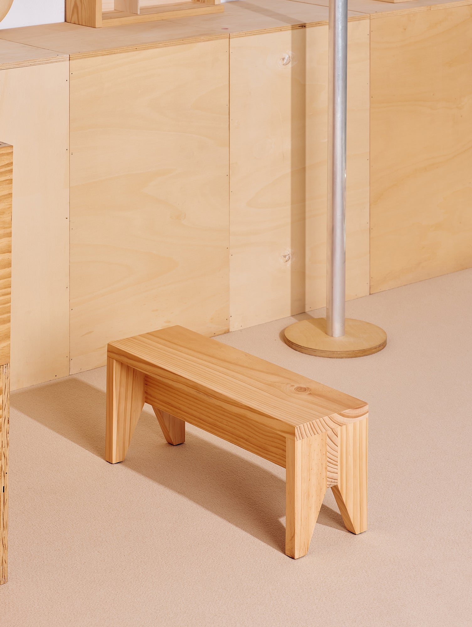 Manolito Stool by HAY -Long /  Natural Pine