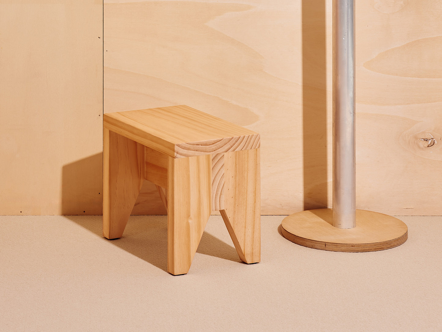Manolito Stool by HAY - Short / Natural Pine