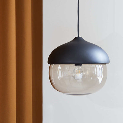 Terho Pendant Lamp by Mater - Black Stained Linden / Large