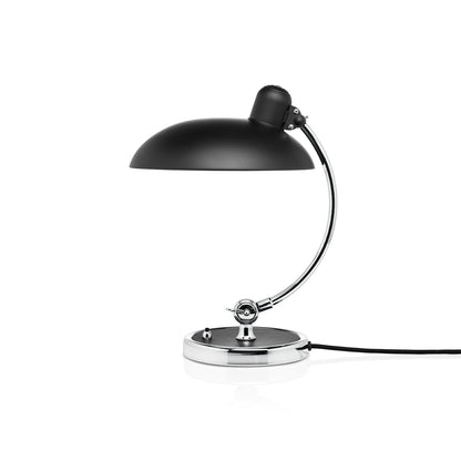 Kaiser Idell Luxus Table Lamp by Fritz Hansen - Matt Black Shade with Chrome Base