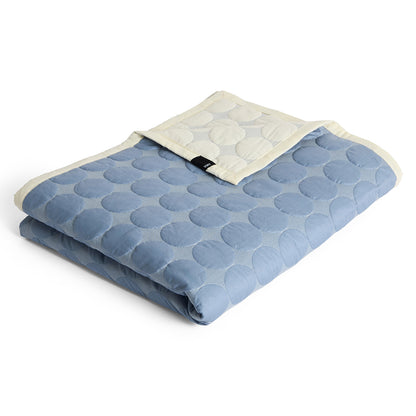 Mega Dot Bed Cover (Organic) by HAY - 260x260 / Dusty Blue