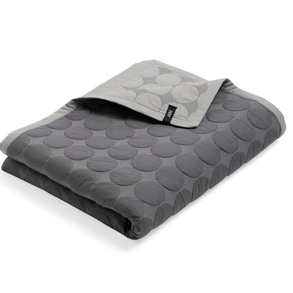 Mega Dot Bed Cover (Organic) by HAY - Dark Grey