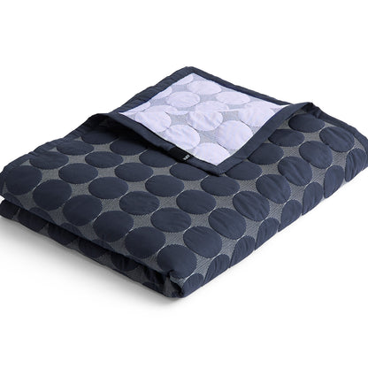 Mega Dot Bed Cover (Organic) by HAY - Midnight Blue
